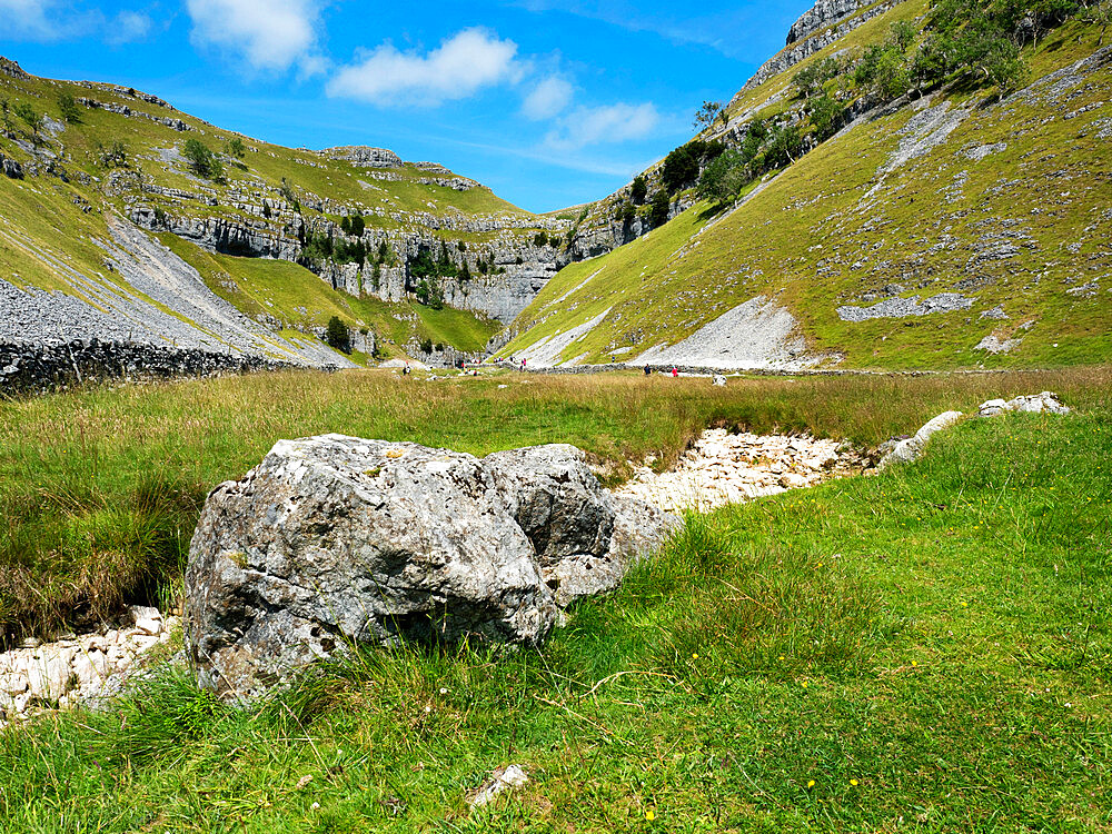 Gordale Scar in the Yorkshire Dales, North Yorkshire, England, United Kingdom, Europe