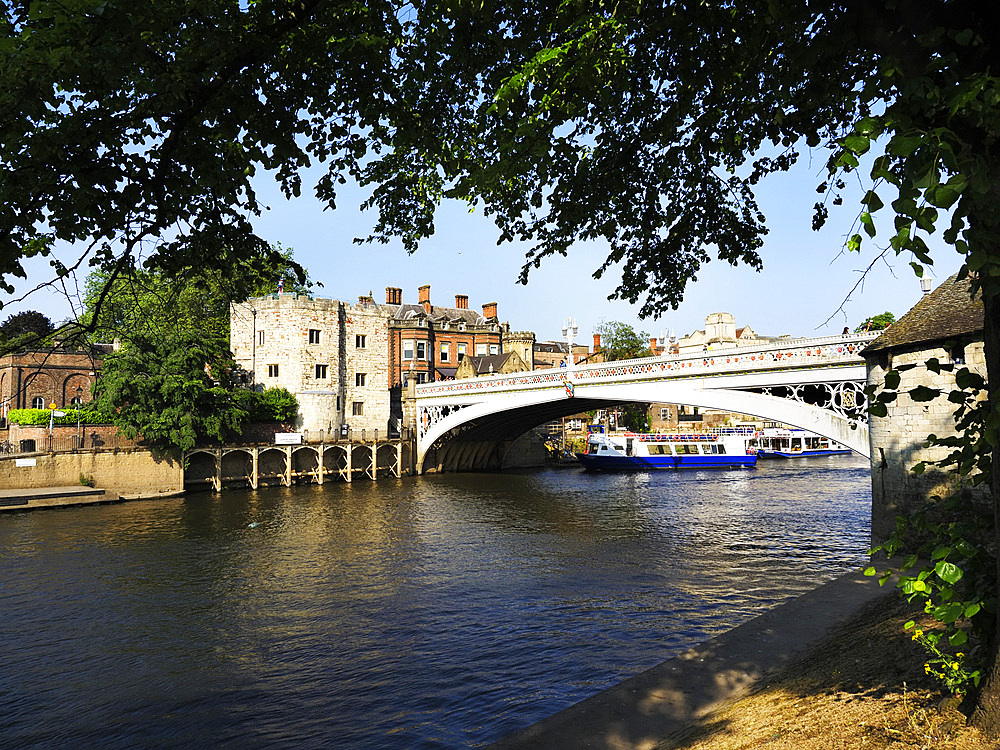 Lendal Bridge over the River Ouse, York, Yorkshire, England, United Kingdom, Europe