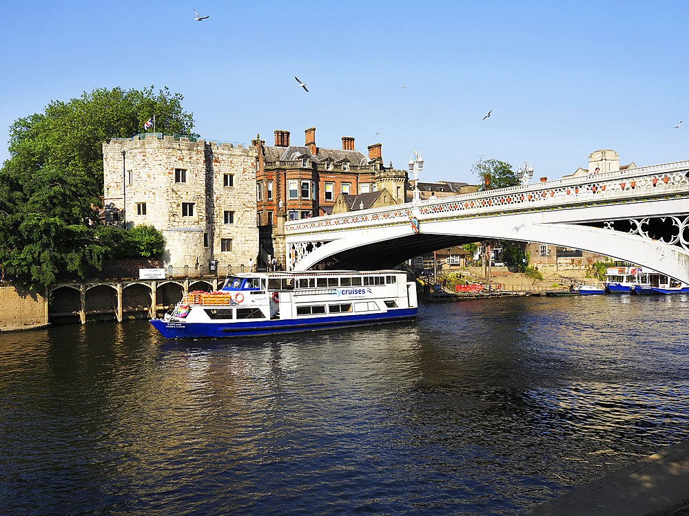 Lendal Bridge over the River Ouse, York, Yorkshire, England, United Kingdom, Europe