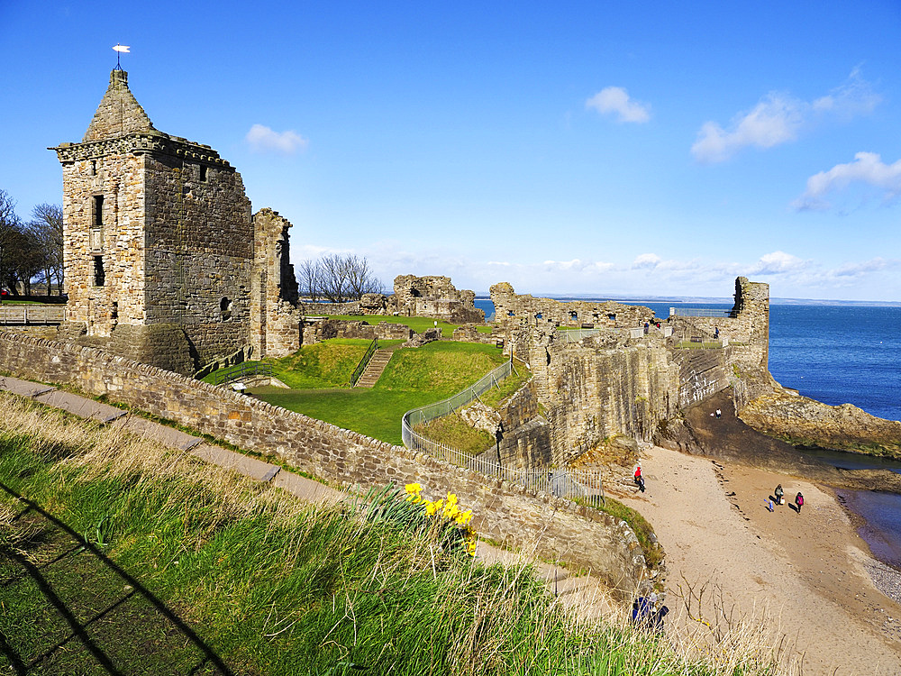 St. Andrews Castle, Fife, Scotland, United Kingdom, Europe