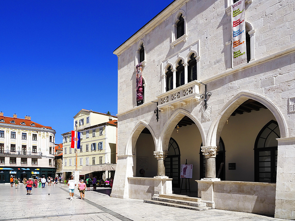 Old Town Hall in Peoples Square, Split, Croatia, Europe