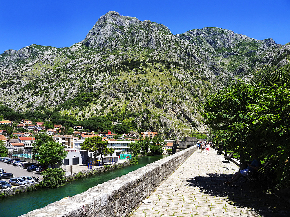 City Walls, Kotor, UNESCO World Heritage Site, Montenegro, Europe