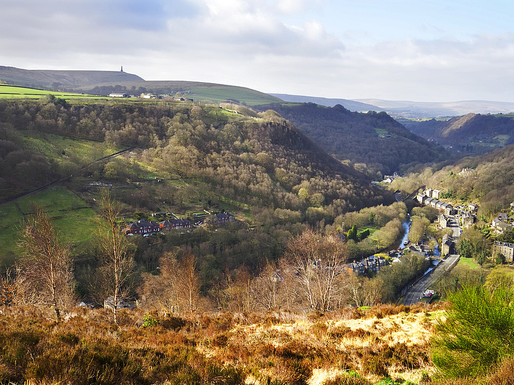 Calderdale from above Hebden Bridge near Heptonstall