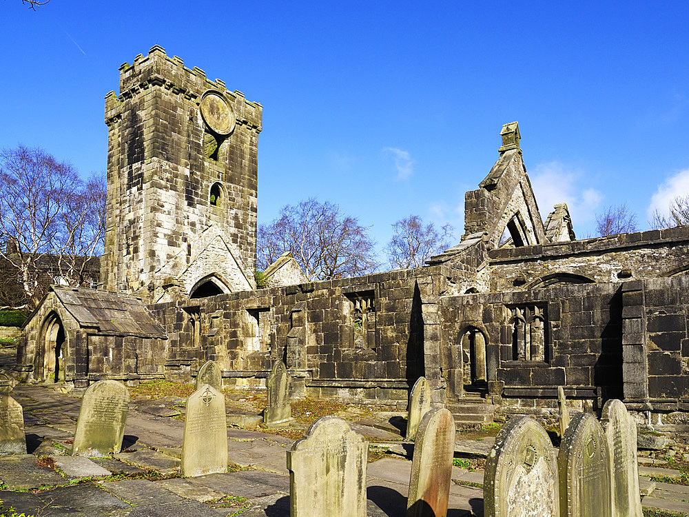 St Thomas a Becket Church Ruin at Heptonstall West Yorkshire