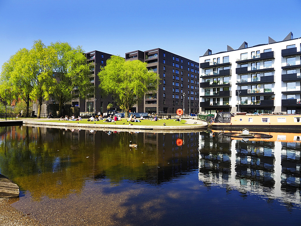 Modern Flats by New Islington Marina Manchester