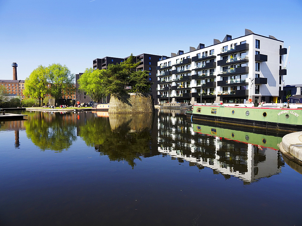 Modern Flats by New Islington Marina Manchester