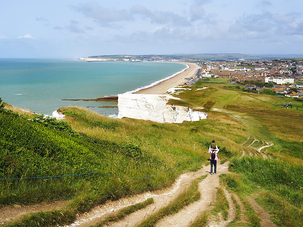 Coast Path at Seaford Head near Seaford East Sussex