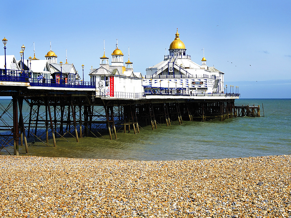 Shingle Beach and Pier at Eastbourne
