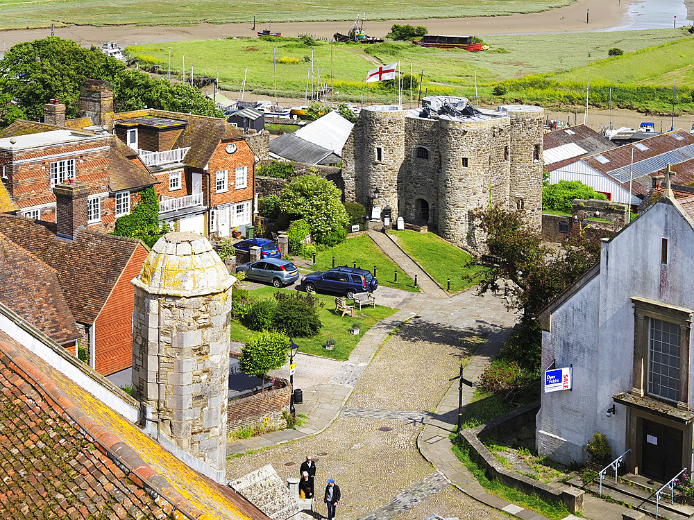 Ypres Tower from St Marys Church in Rye East Sussex