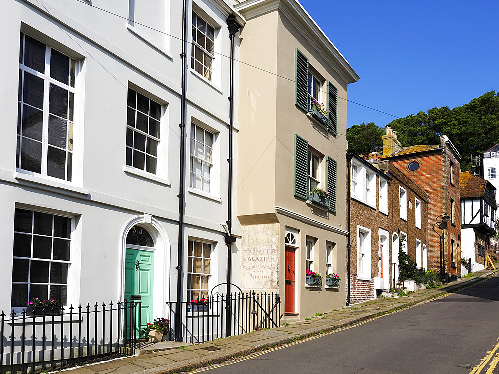 Croft Road in the Old Town Hastings East Sussex