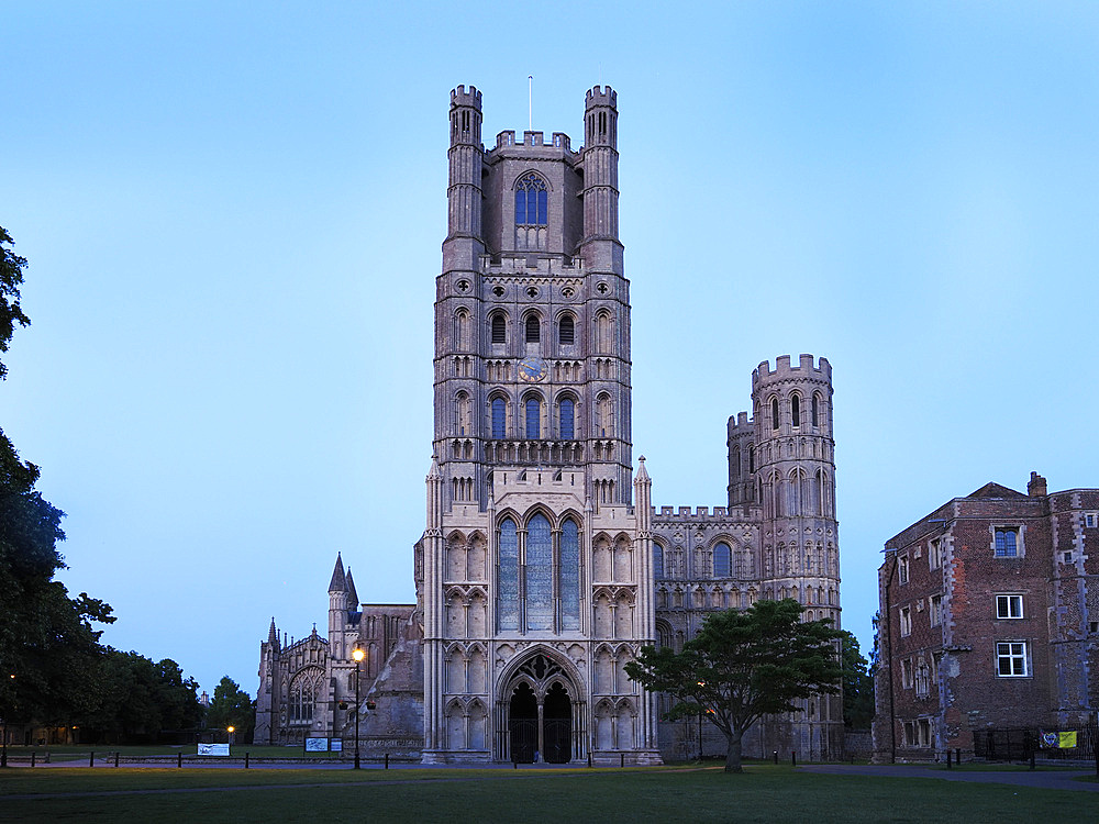 Ely Cathedral at Dusk Ely Cambridgeshire