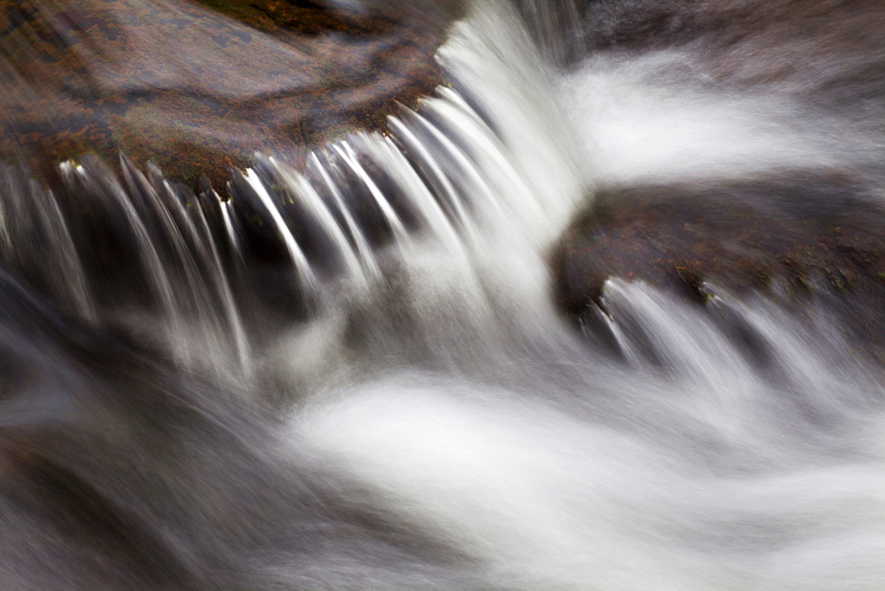 Waterfall in Scaleber Beck below Scaleber Force, Settle, North Yorkshire, England, United Kingdom, Europe