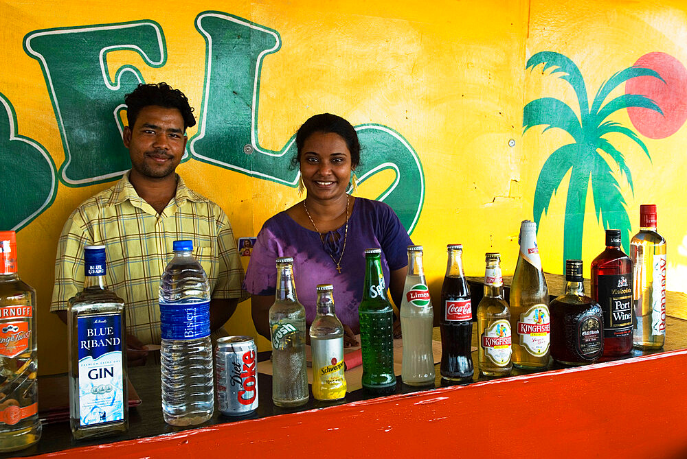 Beach Bar, Benaulim, Goa, India, Asia