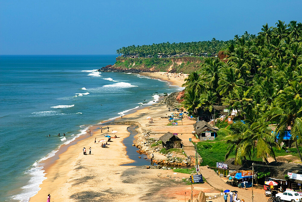 Papanasam Beach, Varkala, Kerala, India, Asia