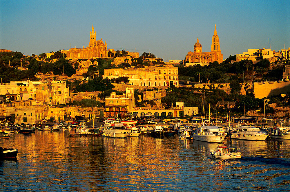 Mgarr harbour, Gozo, Malta, Mediterranean, Europe