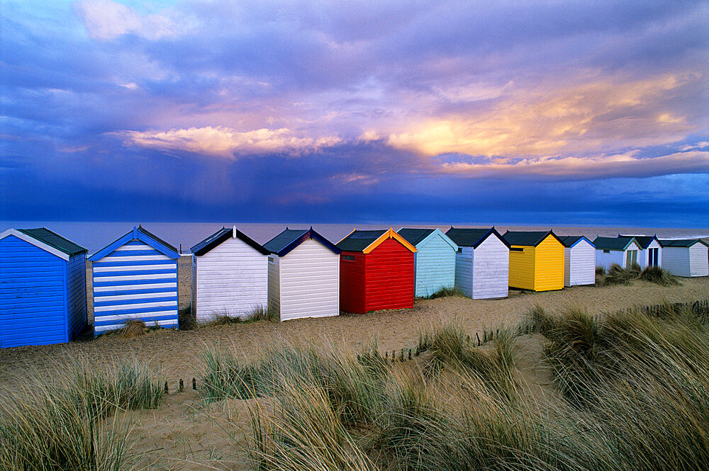 Beach huts, Southwold, Suffolk, England, United Kingdom, Europe