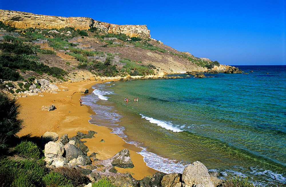 San Blas Bay, Gozo, Malta, Mediterranean, Europe