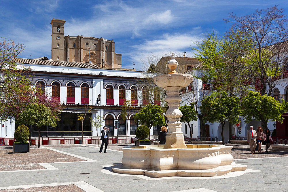 Plaza Mayor and La Colegiata, Osuna, Andalucia, Spain, Europe