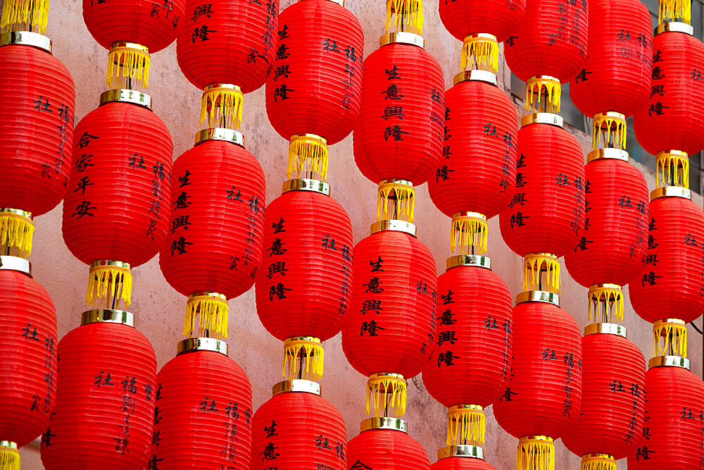 Chinese lanterns, Georgetown, Pulau Penang, Malaysia, Southeast Asia, Asia