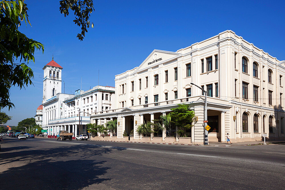 Strand Hotel, Strand Road, Yangon (Rangoon), Yangon Region, Myanmar (Burma), Asia