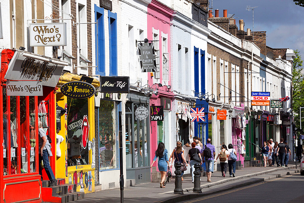 Trendy shops, Pembridge Road, Notting Hill, London, England, United Kingdom, Europe