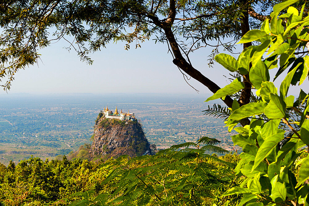 Mount Popa Temple, Mount Popa, near Bagan, Central Myanmar, Myanmar (Burma), Asia