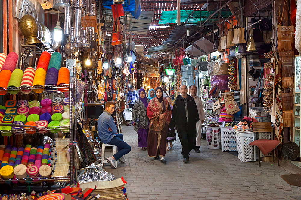 The souk, Marrakech, Morocco, North Africa, Africa