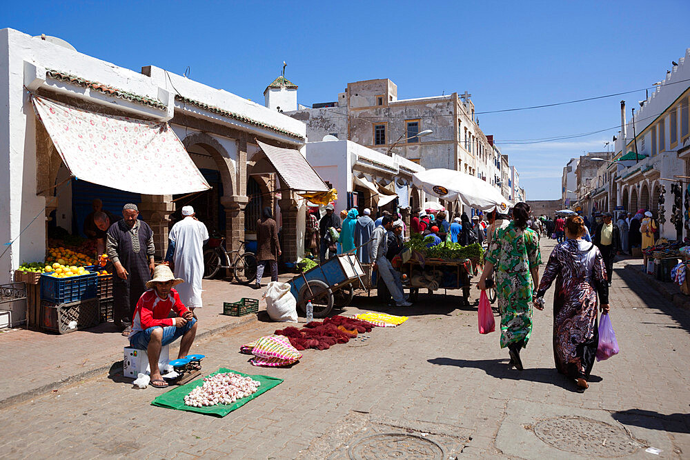 The souk in the Medina, UNESCO World Heritage Site, Essaouira, Atlantic coast, Morocco, North Africa, Africa