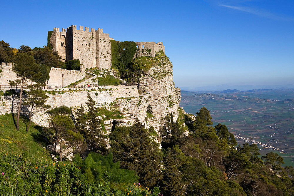 Castello di Venere, Erice, Sicily, Italy, Europe