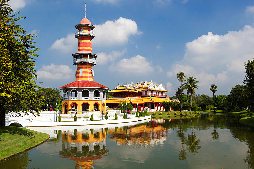 Ho Withun Thasana (The Sages Lookout), Bang Pa-In Palace, Bang Pa-In, Central Thailand, Thailand, Southeast Asia, Asia