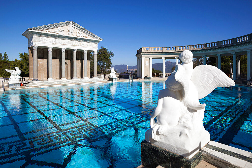 Neptune Pool, Hearst Castle, San Simeon, San Luis Obispo County, California, United States of America, North America