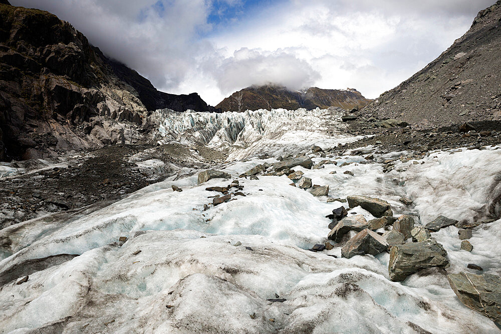 Glacier, Fox Glacier, West Coast, South Island, New Zealand, Pacific