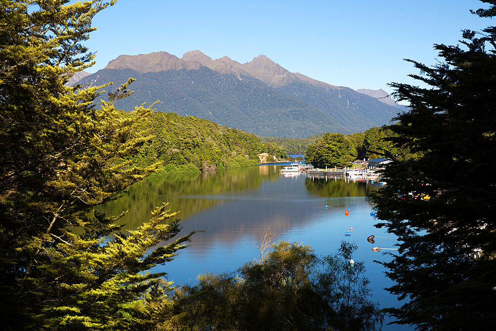 Home Creek on Lake Manapouri, Manapouri, Southland, South Island, New Zealand, Pacific