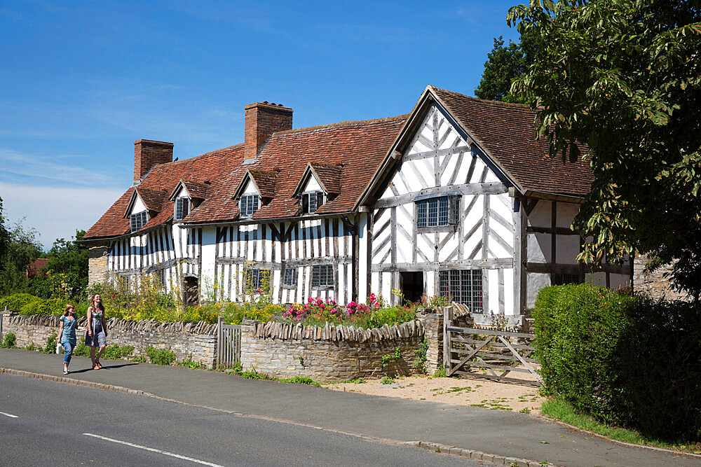 Palmer's farmhouse, Mary Arden's Farm, Stratford-upon-Avon, Warwickshire, England, United Kingdom, Europe