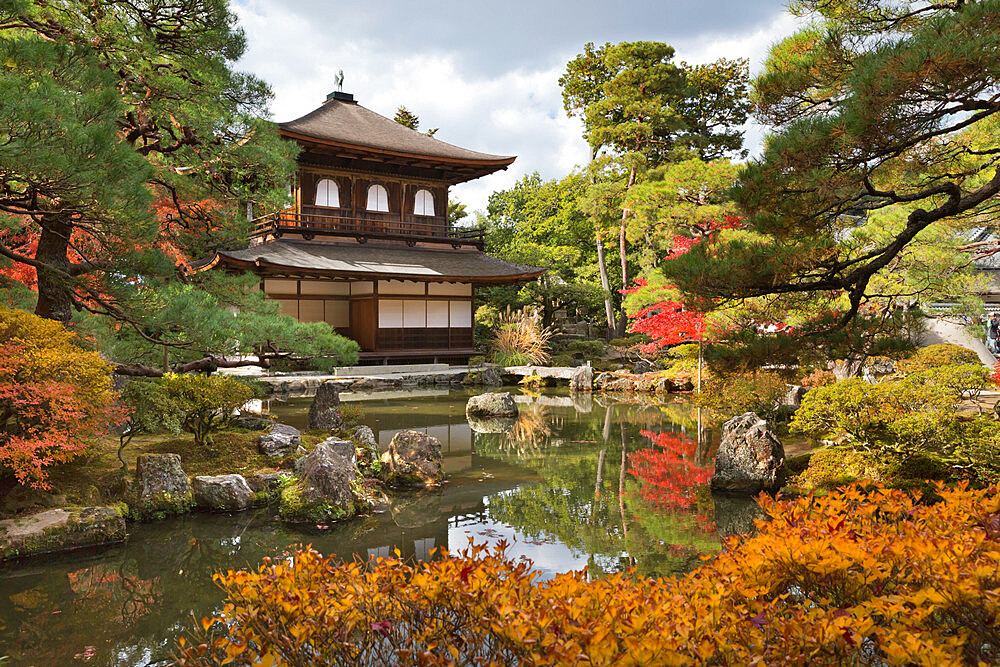 The Silver Pavilion, Buddhist Temple of Ginkaku-ji, Northern Higashiyama, Kyoto, Japan, Asia