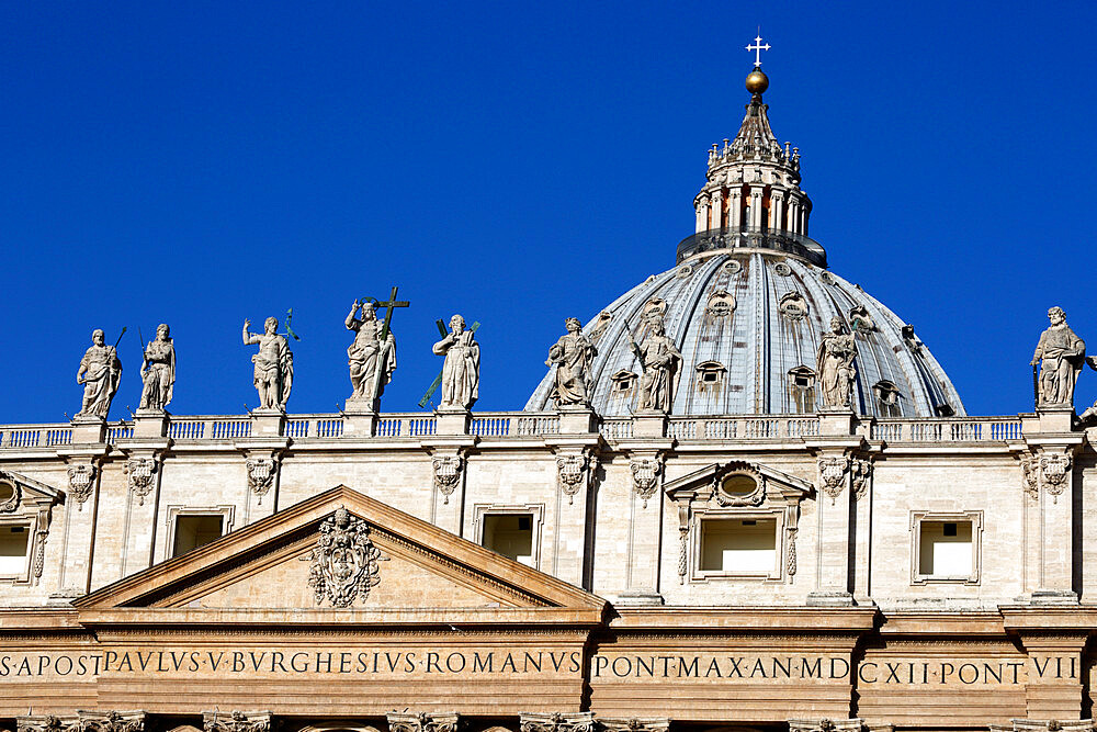 St. Peter's Basilica, UNESCO World Heritage Site, Vatican City, Rome, Lazio, Italy, Europe