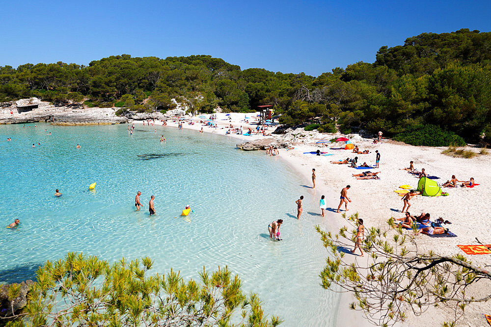 Cala en Turqueta, south west Coast, near Ciutadella, Menorca, Balearic Islands, Spain, Mediterranean, Europe