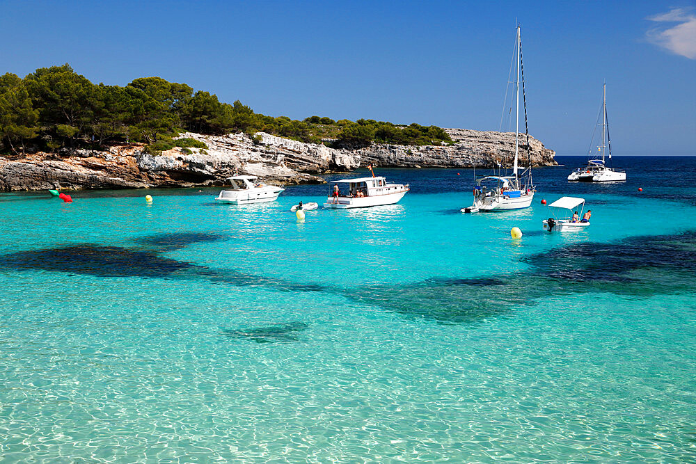 Cala en Turqueta, south west coast, near Ciutadella, Menorca, Balearic Islands, Spain, Mediterranean, Europe