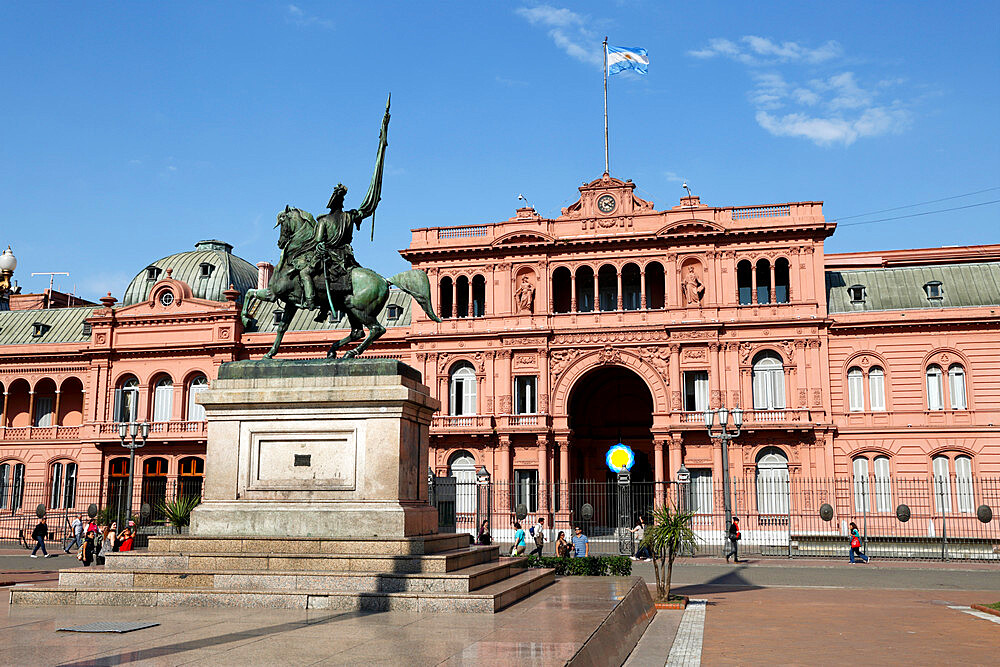 Casa Rosada in Plaza de Mayo, Buenos Aires, Argentina, South America