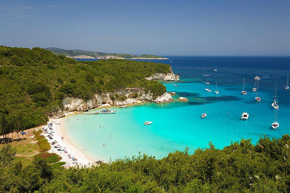 Voutoumi beach, Antipaxos, Ionian Islands, Greek Islands, Greece, Europe