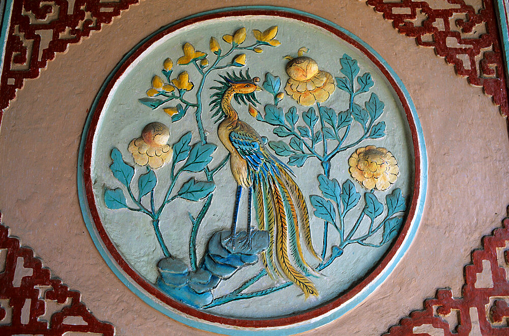 Detail of Chinese decoration in Fukien Chinese Assembly Hall, Hoi An, UNESCO World Heritage Site, South Central Coast, Vietnam, Indochina, Southeast Asia, Asia