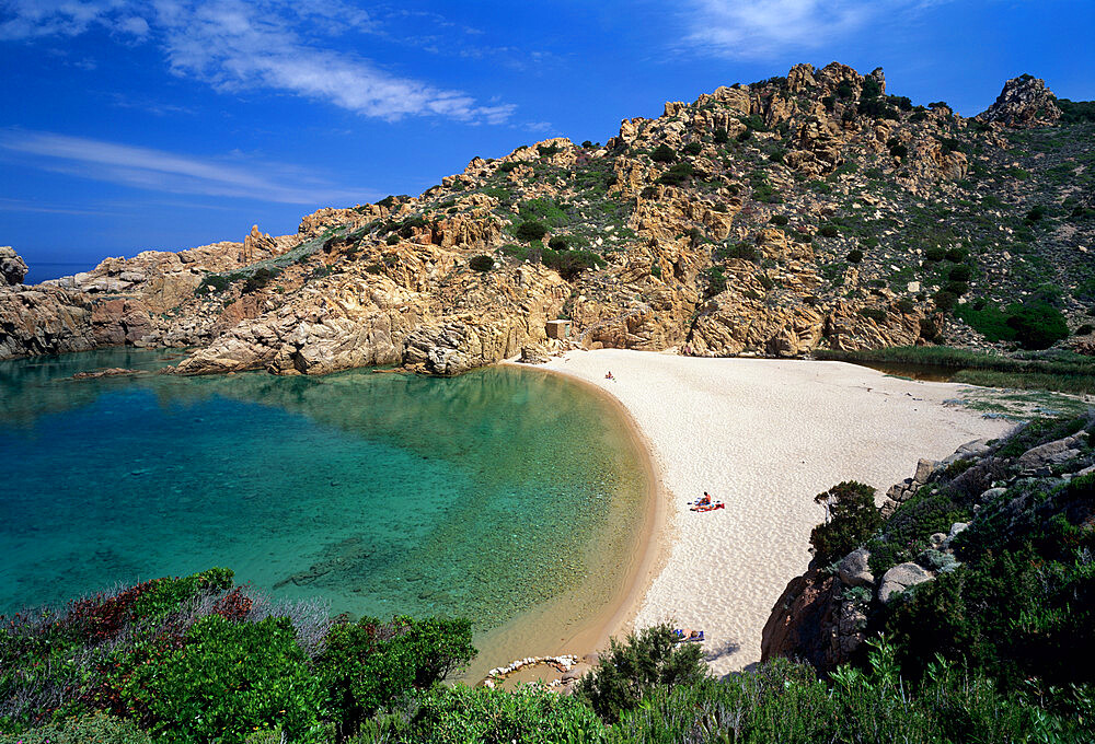 Spiaggia di Cala li Cossi beach on island's north coast, Costa Paradiso, Sassari Province, Sardinia, Italy, Mediterranean, Europe