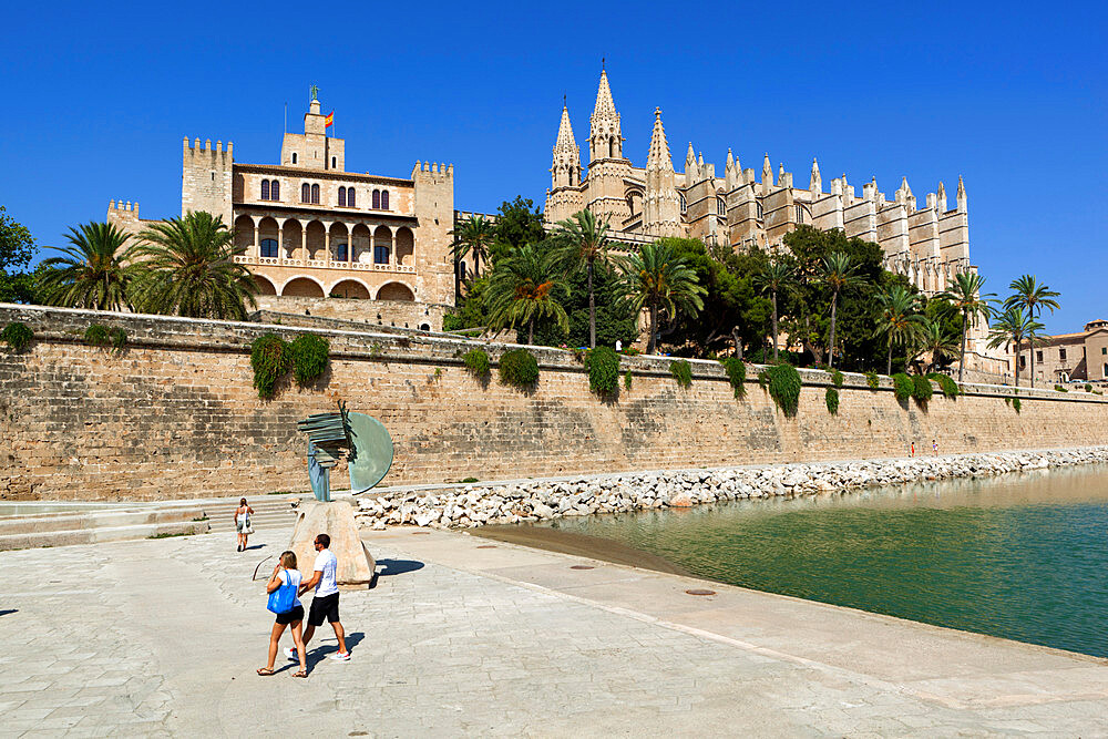 Palma Cathedral (La Seu), Palma de Mallorca, Mallorca (Majorca), Balearic Islands, Spain, Mediterranean, Europe