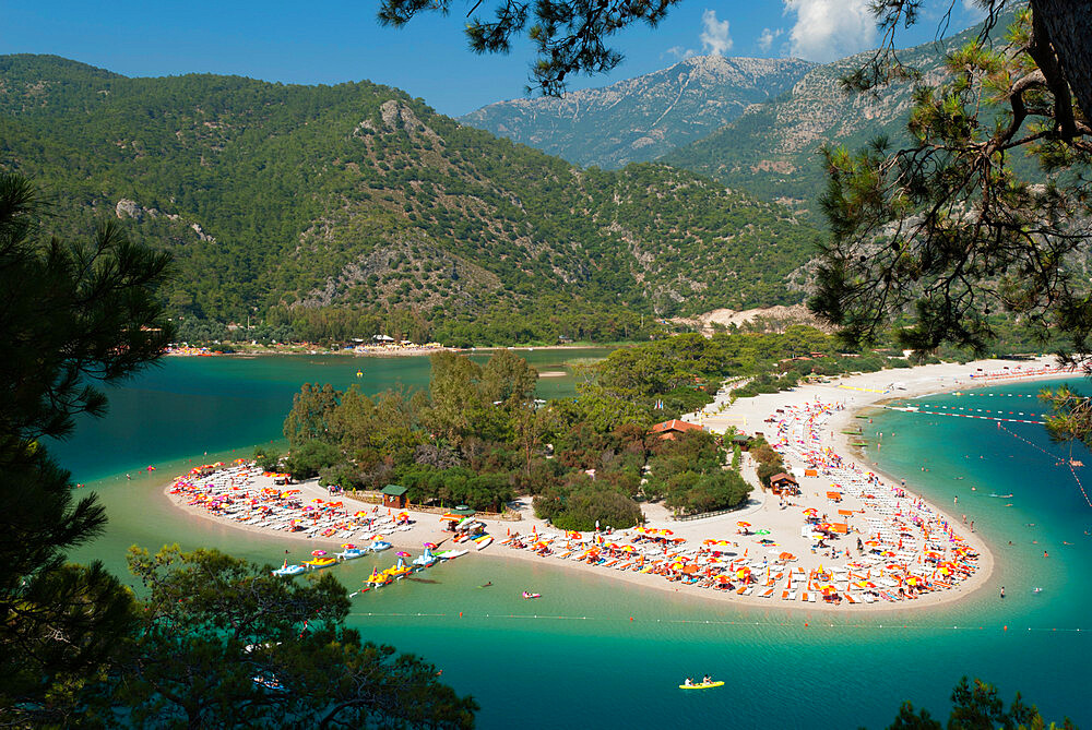 Lagoon Beach, Olu Deniz, near Fethiye, Aegean, Anatolia, Turkey, Asia Minor, Eurasia