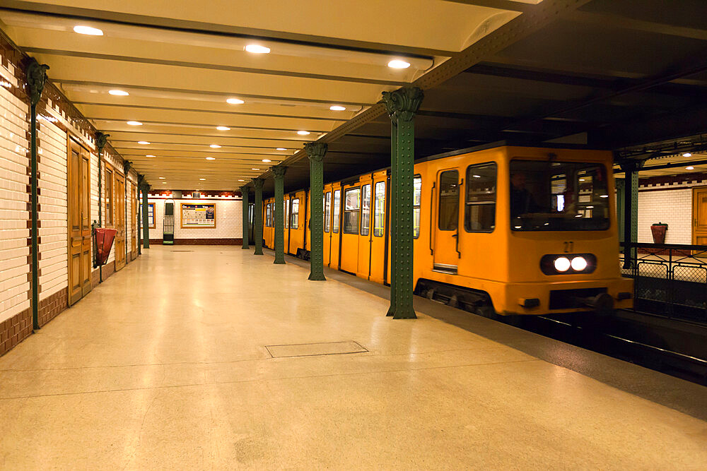 Vorosmarty Ter metro station, Budapest, Hungary, Europe