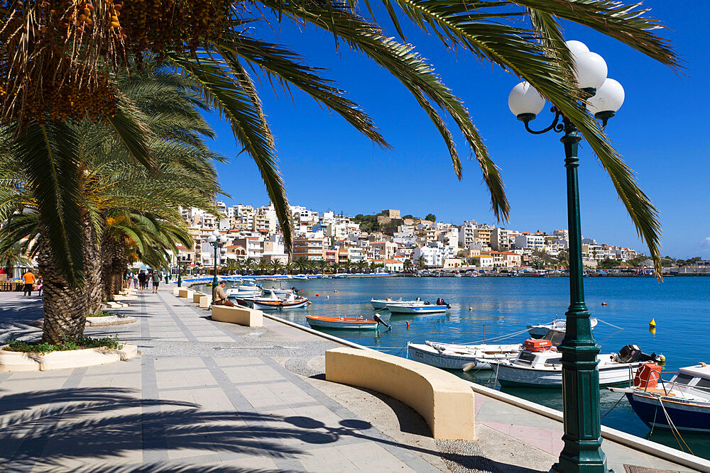 The harbour, Sitia, Lasithi region, Crete, Greek Islands, Greece, Europe