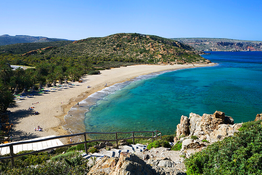 Vai beach, Lasithi region, Crete, Greek Islands, Greece, Europe