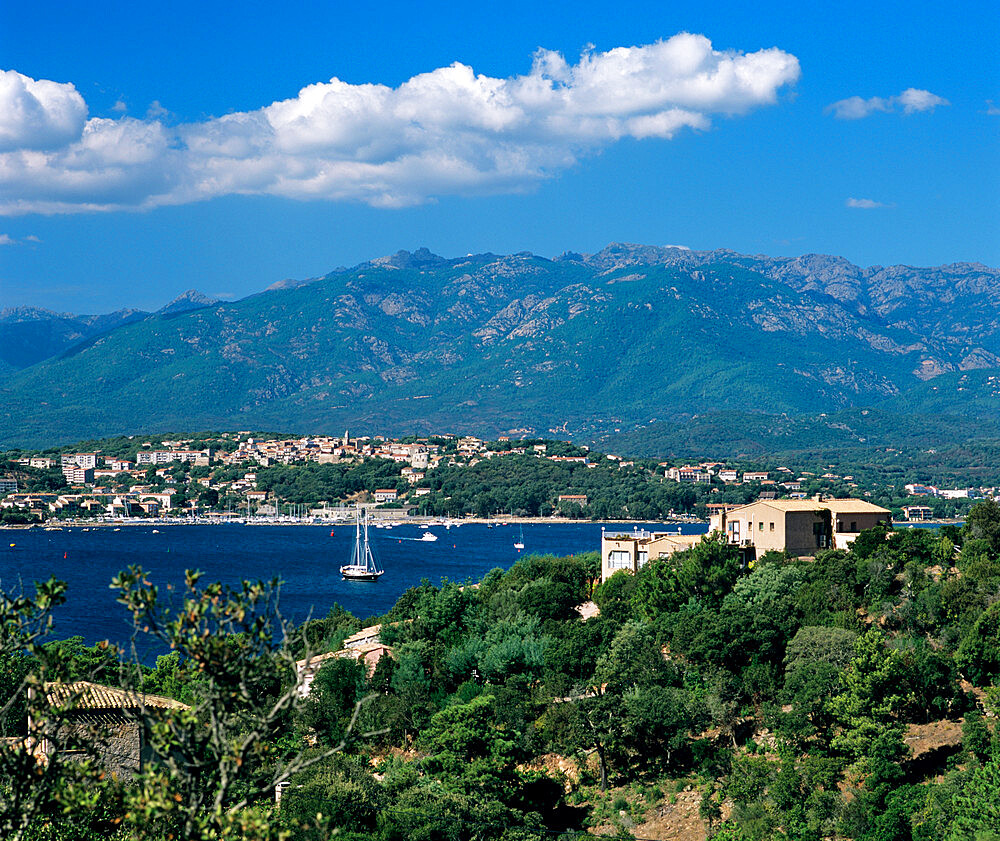 View over Golfe de Porto Vecchio, Porto Vecchio, South East Corsica, Corsica, France, Mediterranean, Europe