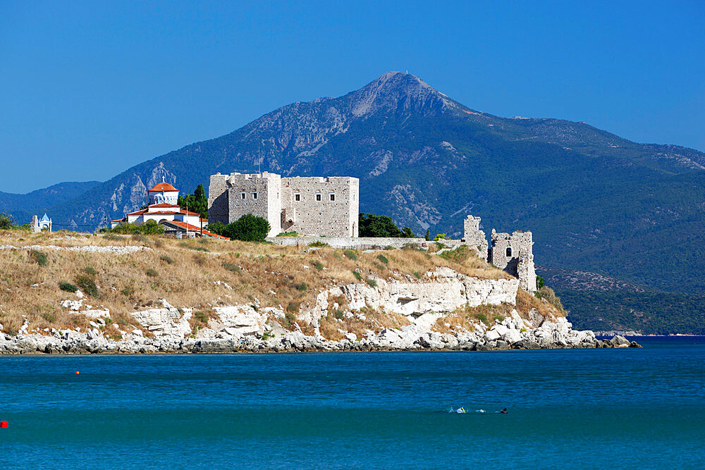 Pythagorion Byzantine castle, Pythagorion, Samos, Aegean Islands, Greece, Europe