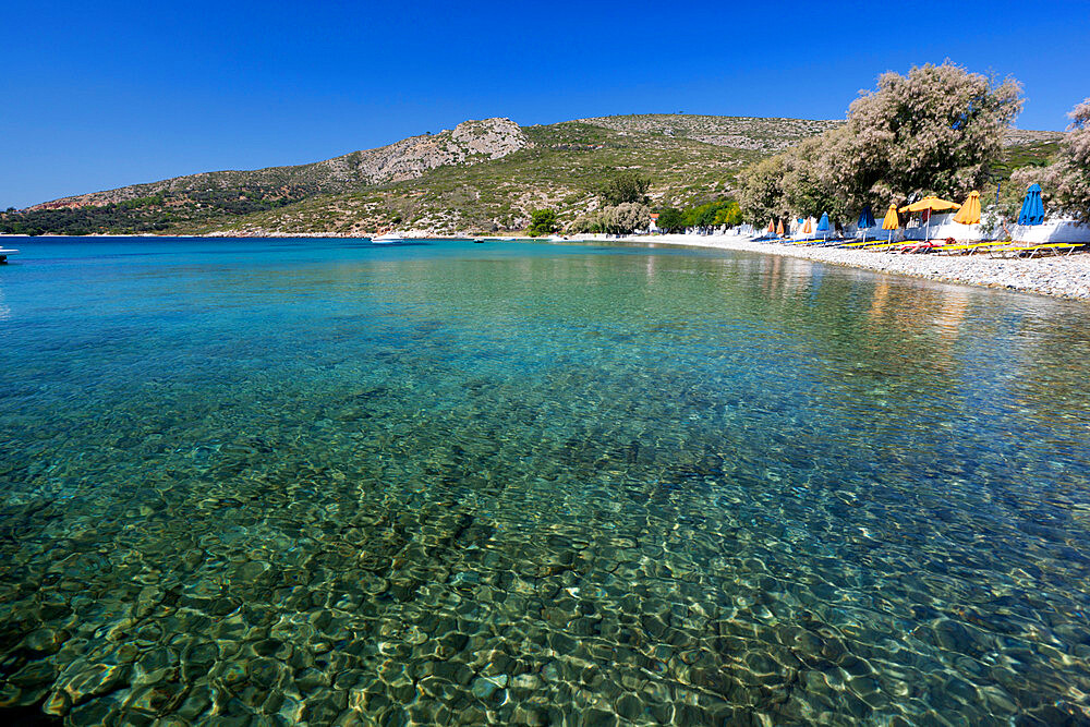 Clear water and beach, Klima, Samos, Aegean Islands, Greece